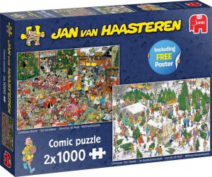 Jan van Haasteren Het Kerstdiner & De kerstbomenmarkt puzzel 
